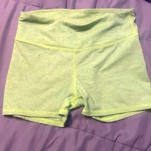 Spandex Neon Green Shorts
